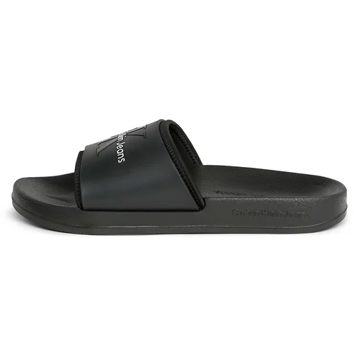 Calvin Klein Jeans Natikače s potpeticom crna / bijela