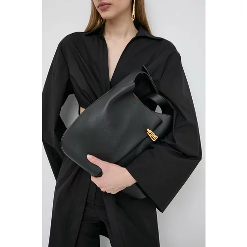 Coccinelle Kožna torba boja: crna