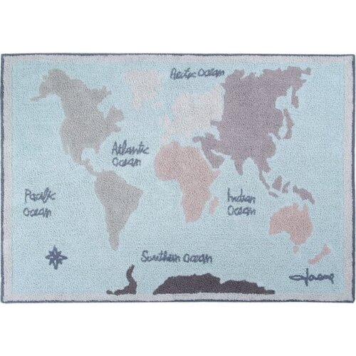 Lorena Canals Periv/ručno rađen pamučan dječji tepih 140x200 cm Vintage Map &amp;ndash; Slike