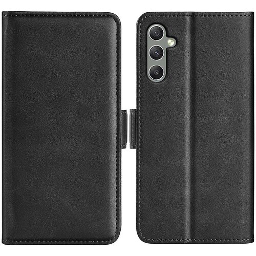 INORCO Za Samsung Galaxy A24 4G PU usnjena torbica za telefon s telečjo teksturo proti padcu, stojalo, (22036936) Slike