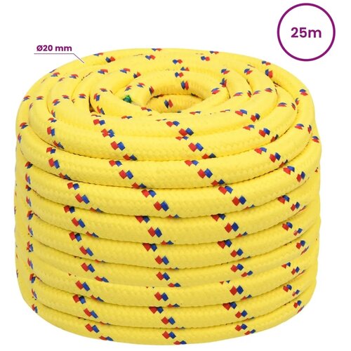  Vi&amp;scaron;enamjensko pomoćno uže 20 mm 25 m Žuta PP - Žuta 20 mm 25 m Slike