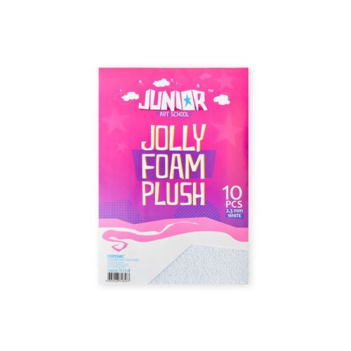 Eva jolly plush foam, pena pliš, bela, A4, 10K ( 134210 ) Slike