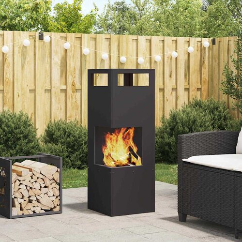  Kamin Crna 35 x 35 x 100 cm Čelik Cijene