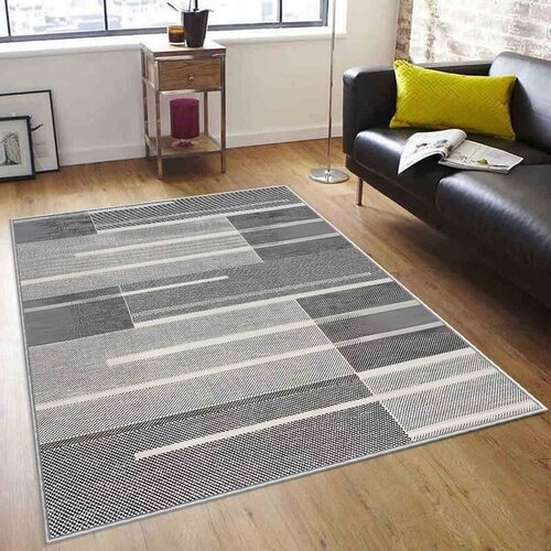  Tepih sa gumenom podlogom 160x230cm - Sivi pravougaonici, TG-4149 Cene