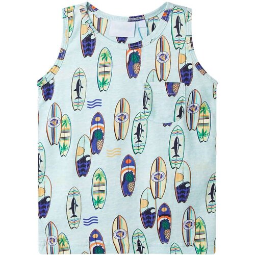  Dječja majica bez rukava nježnoplava prošarana 116 Cijene