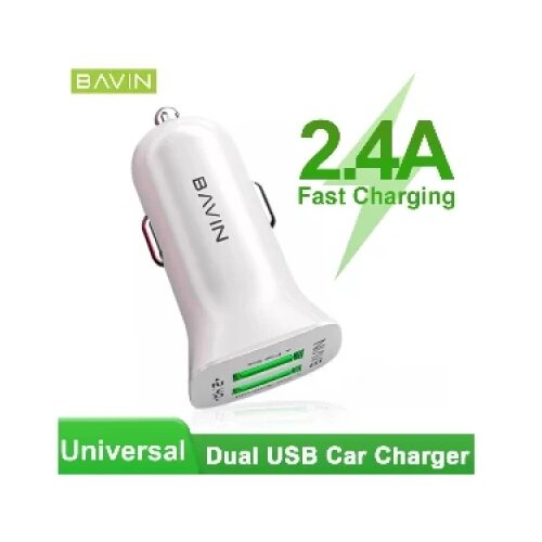 BAVIN auto punjač 2XUSB-A 2,4A bela - PC253 ( 90012 ) Cene