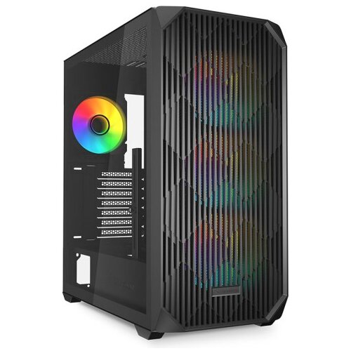 Sharkoon AK3 RGB midiATX RGB okno gaming črno ohi&scaron;je Cene