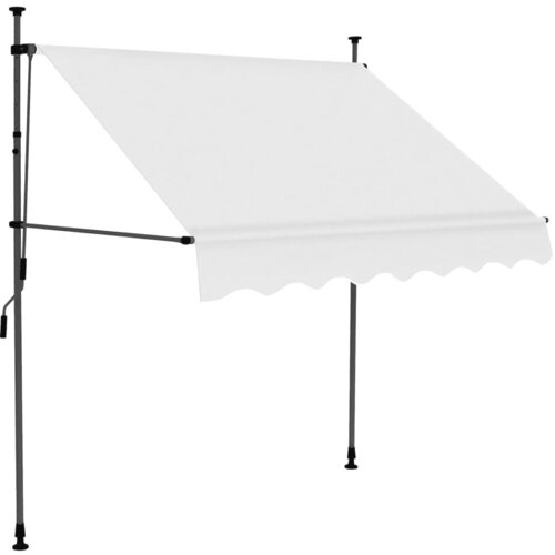 Maison Chic Ročno zložljiva tenda - Senčniki z LED lučkami 200 cm krem, (22041638) Cene