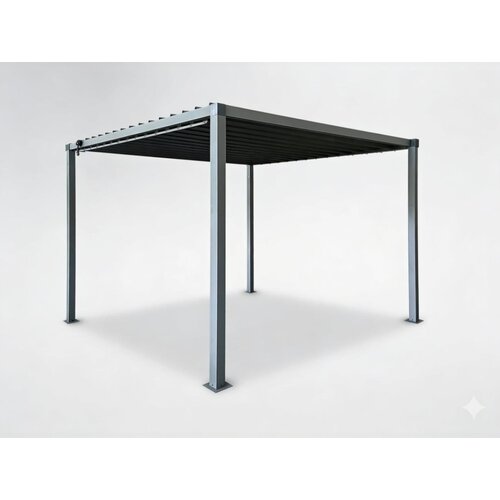  Vrtna pergola Sena (s jekleno streho, siva, 3 x 3 m) Cijene