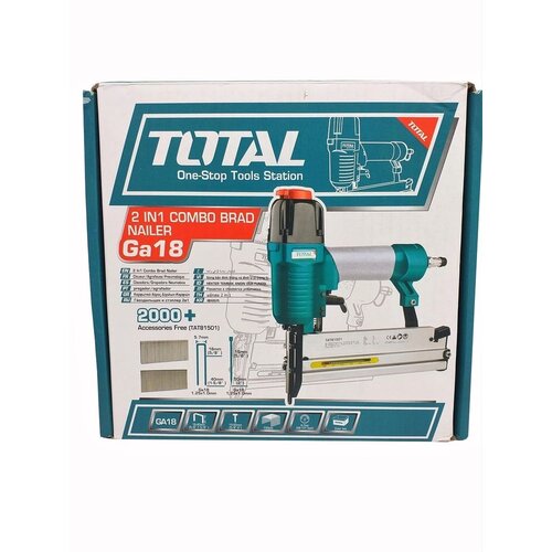 Total 2 u 1 kombiniran pneumatski pištolj za čavle, 0,4-0,7MPa (60-100psi) (TAT81501) Cene