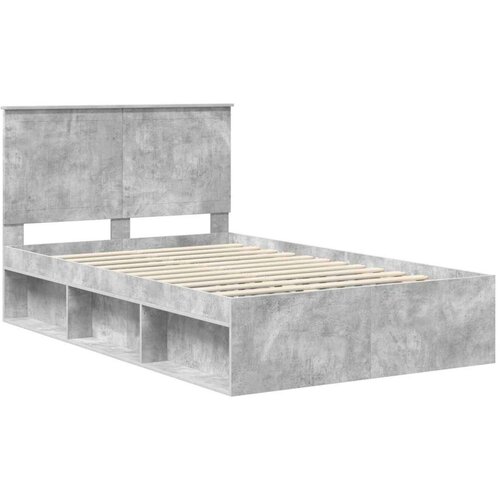  Okvir za krevet Beton 120 x 190 cm Čvrsto borovo drvo Slike