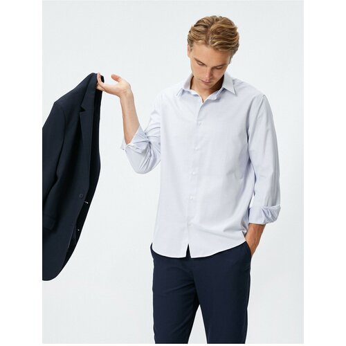Koton Basic Shirt Classic Collar Long Sleeve Buttoned Non Iron Slike