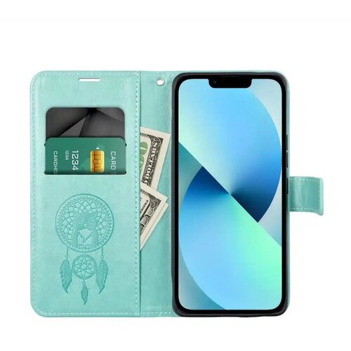 Mezzo Knjigarna preklopna torbica za XIAOMI Redmi 14C - dream catcher zelena Slike