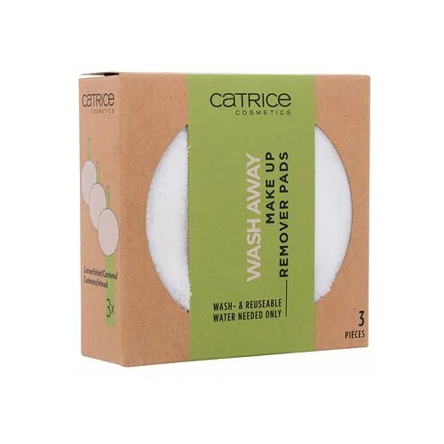 Catrice Wash Away Make Up Remover Pads pralne blazinice za odstranjevanje ličil 3 ks