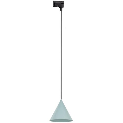  Zavesni luster na sajli za šinski sistem CONO 1xE27/15W/230V crna/mint Cene