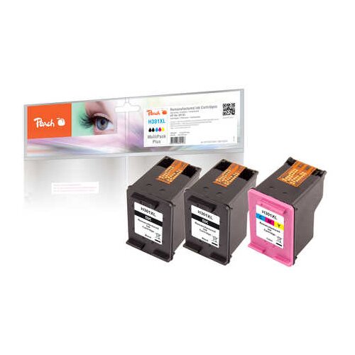 Peach ČRNILO HP 301XL,KOMPLET XXL , 2 x BK-14ml, 1 x COLOR - 13ml 319211, (20386791) Slike