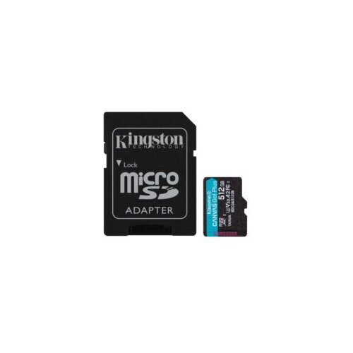 Kingston microSD 512GBCanvasGoPlus, Gen4r/w:200MB/s/160MB/s,with adapter Cijene