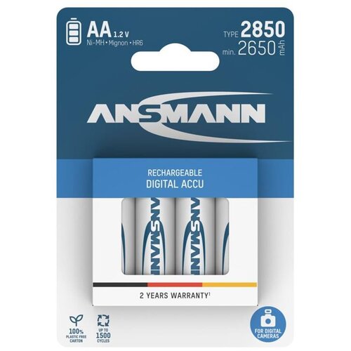 Ansmann Digital HR06 mignon (aa)-akumulator NiMH 2650 mAh 1.2 V 4 kos, (417556) Cene