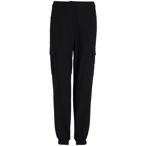 Calvin Klein Jeans Kargo hlače siva / črna / bela