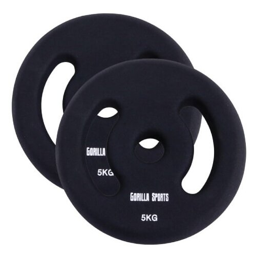 Gorilla Sports 2 x 5 kg Set od dva gumirana tega Cene