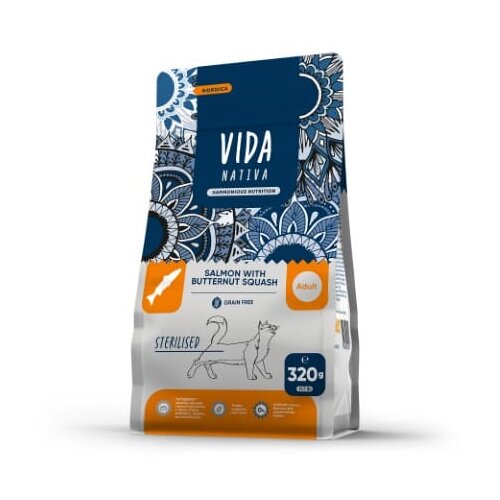Craftia vida nativa nordica sterilised salmon with butternut squash adult cat - 320 g Slike