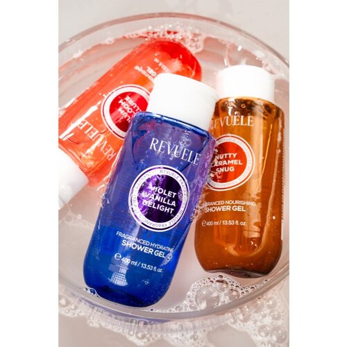 Revuele Violet Vanilla Delight Fragranced Hydrating Shower Gel parfumirani gel za prhanje z vlažilnim učinkom za ženske 400 ml Slike