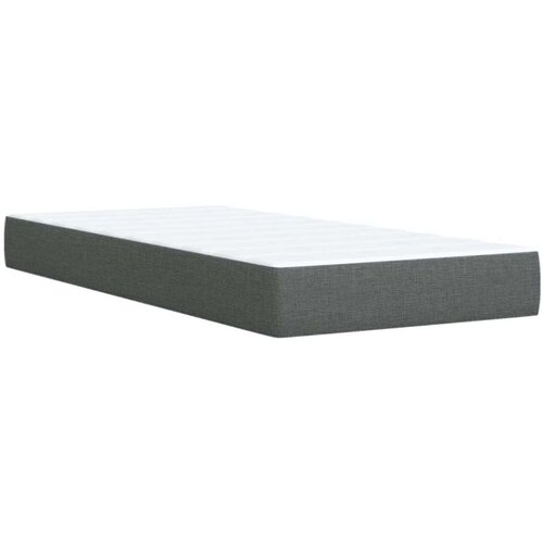 vidaXL Krevet s oprugama i madracem tamnosivi 90 x 190 cm od tkanine Cijene