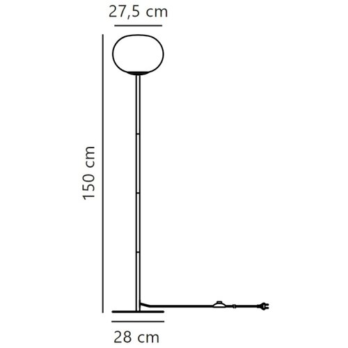 Nordlux Stojeća lampa ALTON 1xE27/25W/230V crna Slike