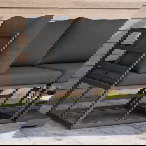 vidaXL Setovi vanjskog namještaja s jastukom s jastukom Crna i antracit Cene