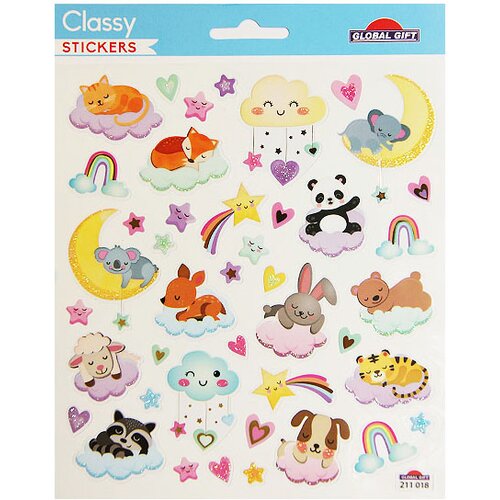 Grupo PEGATINAS CLASSY MALES Y NUBES GLItter, (21314062) Slike