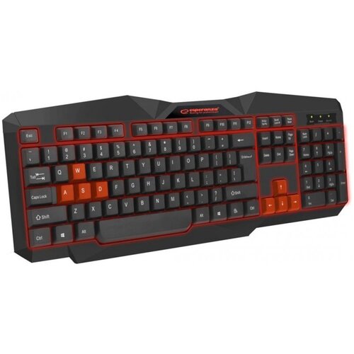 Esperanza gaming ESPERANZA TIRIONS, USB, illuminated, red, US layout, EGK201R Slike