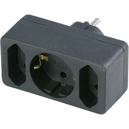 REV transition plug 2-fold + 1 Safety contact black Cijene