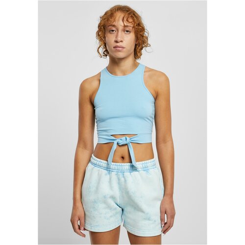 UC Ladies Women's balticblue Cropped Knot Top Slike