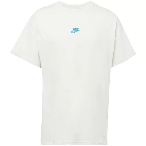Nike Sportswear Majica 'CLUB' neonsko modra / naravno bela