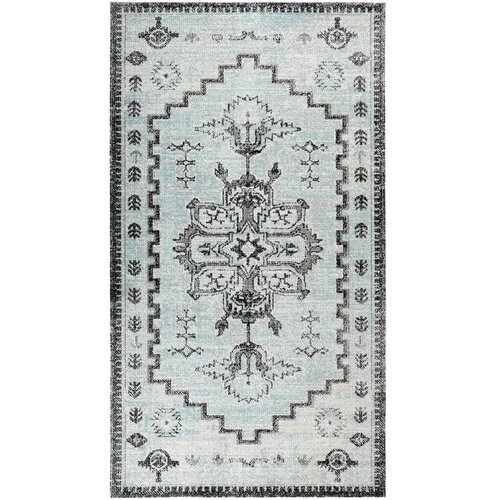 VidaXL Zunanja preproga ravno tkana 115x170 cm zelena in siva Slike