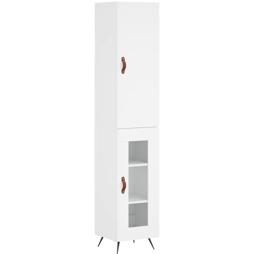 Maison Chic Visoka omara - Komoda - Predalnik bela 34,5x34x180 cm inženirski les, (21719044) Slike