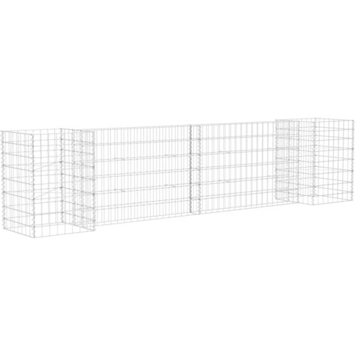 Maison Chic Cvetlično korito - Cvetlični Lonec za rastline gabion H-oblike jeklo 260x40x60 cm, (21788931) Cene