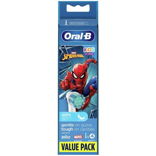 Oral-b spiderman nastavak za dečiju električnu četkicu, 4 komada Slike