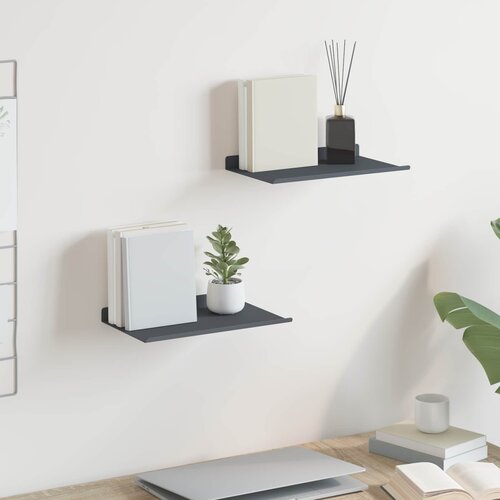  Lebdeća polica Zidne 2 pcs Antracit 30 x 18 x 2,5 cm Čelik Cijene