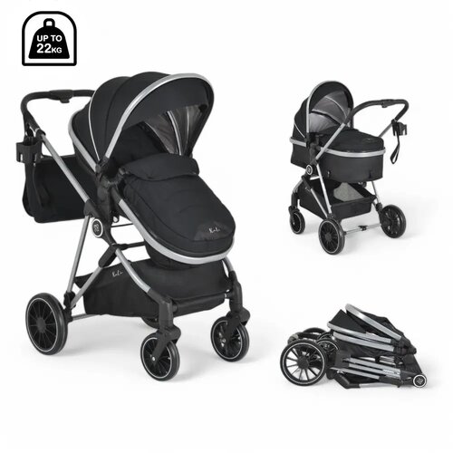 Kombinovana kolica za bebe kali black Slike