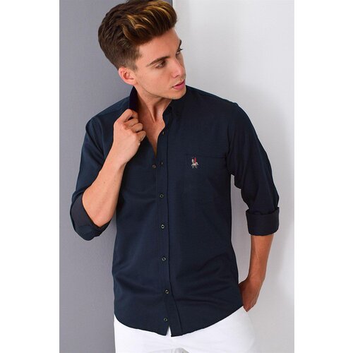 Dewberry G785 MEN&amp;#039;S SHIRT-NAVY-1 Slike