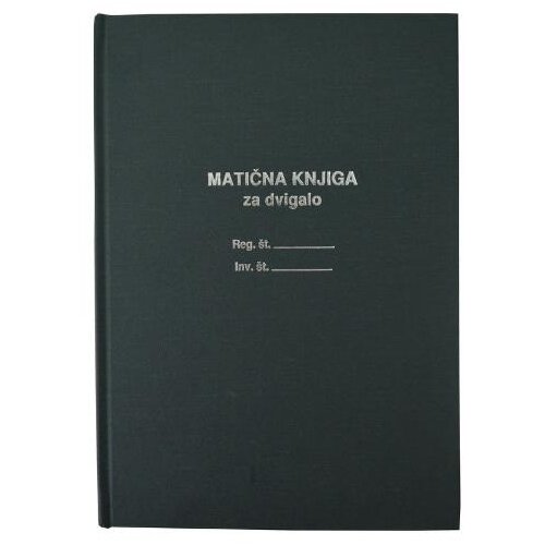 Obrazec 3,1 1/6 matična knjiga za dvigalo ALEA Cene