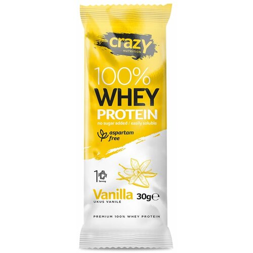 CRAZY NUTRITION Whey protein vanila 30g Cene