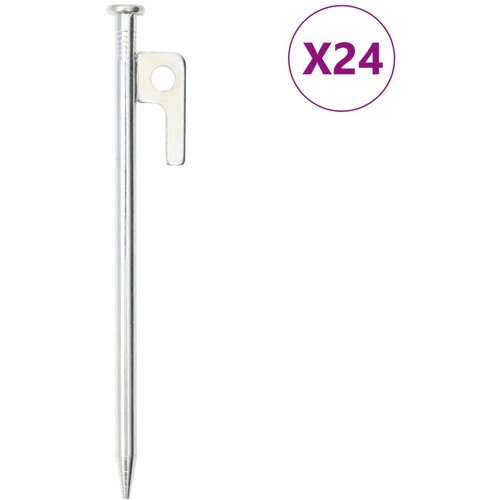 vidaXL Klinovi za šator 24 kom 20 cm 9 mm od pocinčanog čelika Cijene