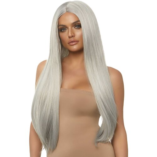 Leg Avenue Long Straight Center Part Wig 84cm Grey Slike