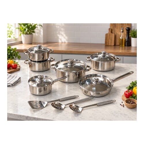  Silver Classic 15-delni set posuđa sa kuhinjskim priborom ( KLK2684 ) Slike