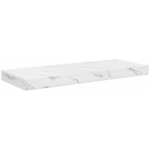  Polica na zidu Zidne 2 pcs Bijeli mramor 60 x 23,5 x 4 cm Slike