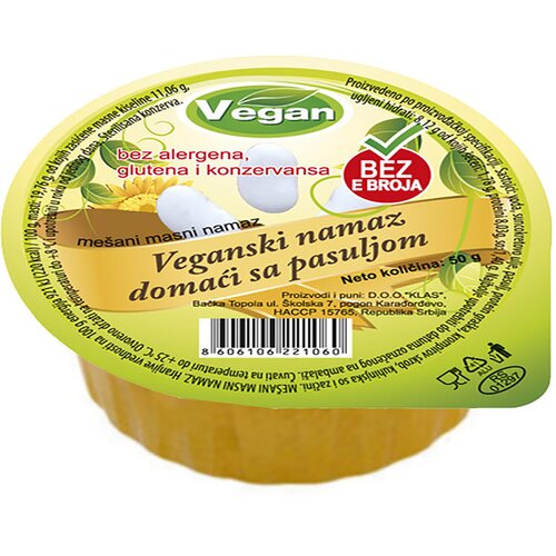 Veganski namaz domaci sa pasuljom, 50g Slike