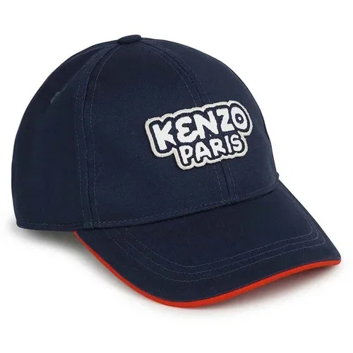 Kenzo Kids Pamučna kapa sa šiltom za bebe s aplikacijom