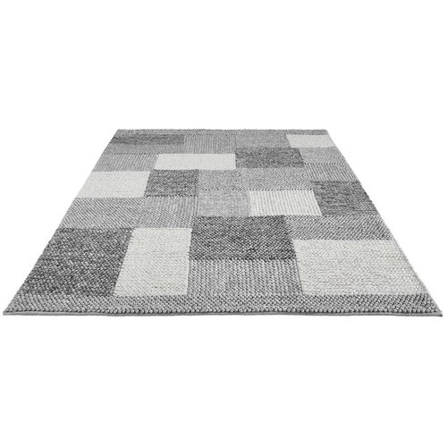 Linea Natura ročno tkana preproga nordic 160/230 cm tkano siva, temno siva Slike